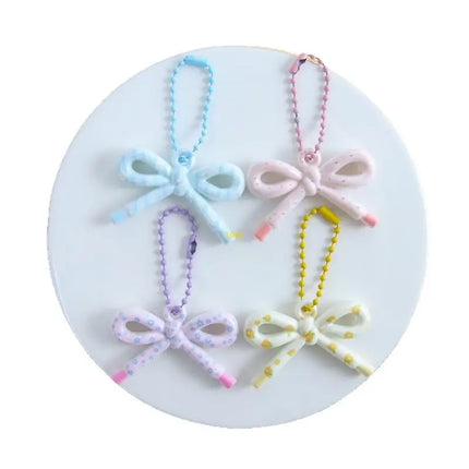 Whimsical Resin Bowknot Strand Trendy DIY Craft Supply For Jewelry Making Bag Decors
