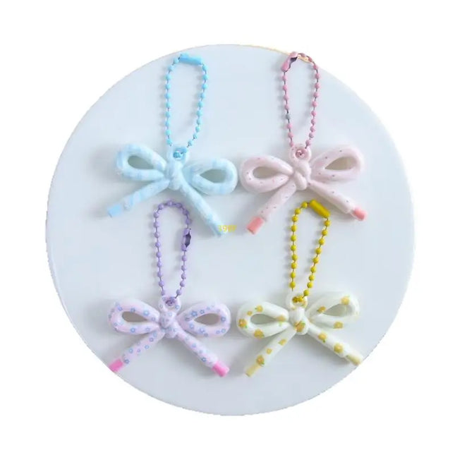Whimsical Resin Bowknot Strand Trendy DIY Craft Supply For Jewelry Making Bag Decors
