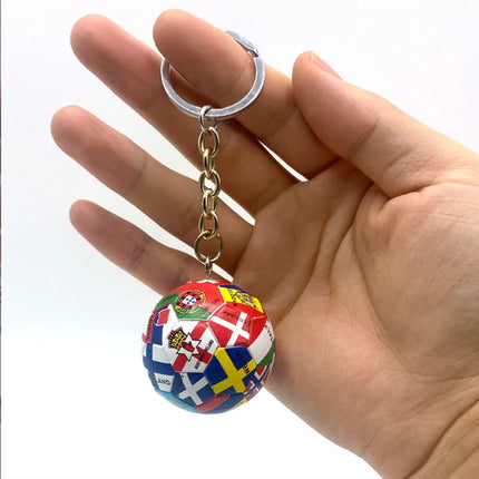 2026 New World Flag Football Keychain Country Soccer Club Fans Keyring Car Key Chains Souvenir Bag Pendant Accessories Gifts