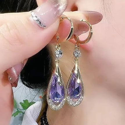New Fashion Trend Unique Design Elegant Delicate Zircon Butterfly Tassel Earrings For Women Jewelry Wedding Party Premium Gifts