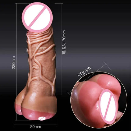 New Realistic Penis Extender Sleeve Sex Condom for Men Masturbation Pussy Fake Ass Penis Enlarger Dildo for Couples Gay Sex Toys
