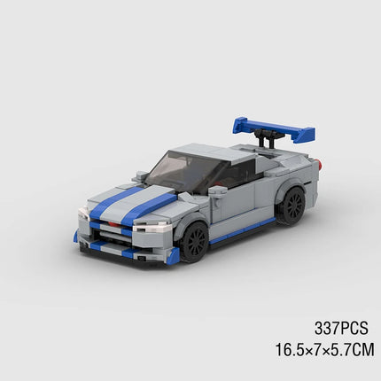 MOC Speed Sports Super Race Car Model Building Blocks DIY Bricks City Technical Rally Great Racing Vehicle Christmas Gift Toy