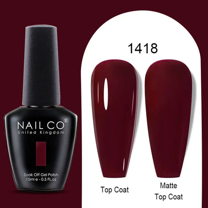NAILCO Winter Series Color Gel Nail Polish 15ML Semi Permanent Soak Off Gel Varnishes Super Texture Gorgeous Nail Manicure Art