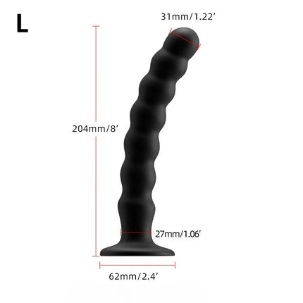 Anal Plug Prostate Massager Sex Products Vaginal Stimulator With Strong Sucker Silicone Bead Dildo Sex Toys for Man and Woman