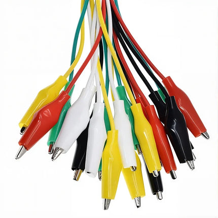 28mm/35mm/45mm Alligator Clips Wire Testing Wire Clip 50cm Crocodile Clip with Dual Ended Insulators Cable