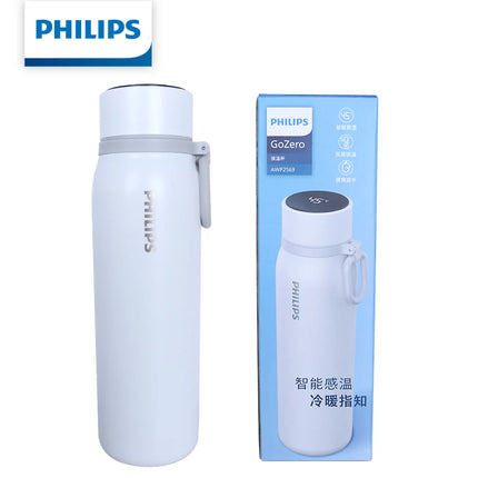 Philips Thermos Cup 480ml Vacuum Insulation Bottle 24 hours HOT/COLD Temperature Display Screen Stainless Steel Material