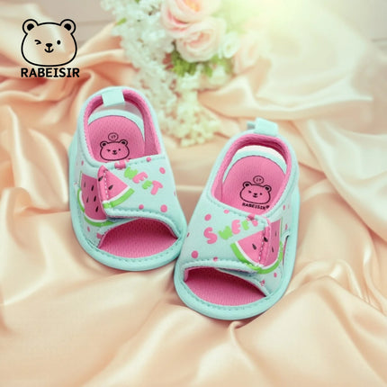 Summer 0-18 Months Baby Girl Princess Watermelon Cloth Sole Cloth Shoes Toddler Baby Sandals