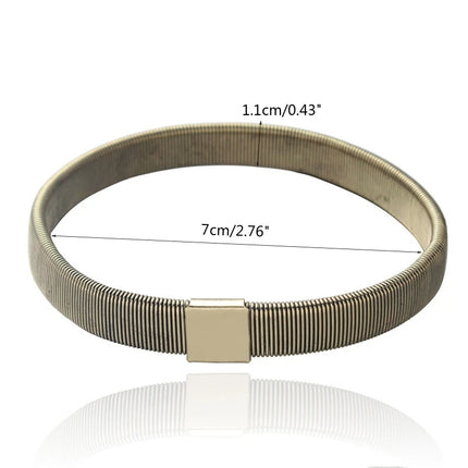 Non-slip Alloy Armband Stretch Garter Shirt Sleeve Holder Unisex Sleeve Holders Bartender Elastic Armband Accessories