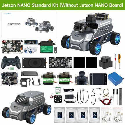 Yahboom ROSMASTER A1 AI Large Model ROS2 Robot Smart Car Kit Ackerman Structure Support RVIZ Simulation SLAM Mapping Navigation