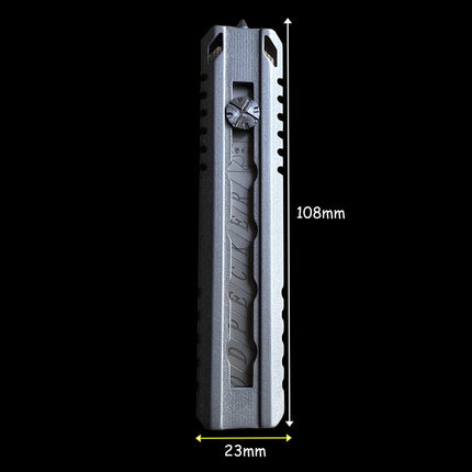 TC21 Titanium Handle Utility Knife  Paper Cutter Broken Window Escape Knife Outdoor Camping Hunting EDC Tool Replaceable Blade