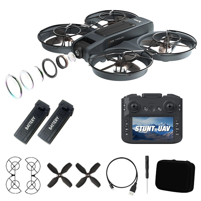 4.5-Inch Screen Remote Control Or Remote Control Without Screen | Drone With Dual Cameras | Brushless Motor, 40-Min Flight, Foldable Quadcopter, Optical Flow Positioning, Wind Resistanc