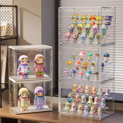 Blind Box Storage Display Case Transparent Dustproof Collectible Figures And Blind Box Storage Box Doll Display Cabinet