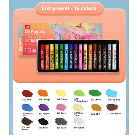 Kuelox Professional Super Soft Oil Pastel Crayon 24/36/48 Colors Artist White Soft Pastels For Painting Stationery Art Supplies