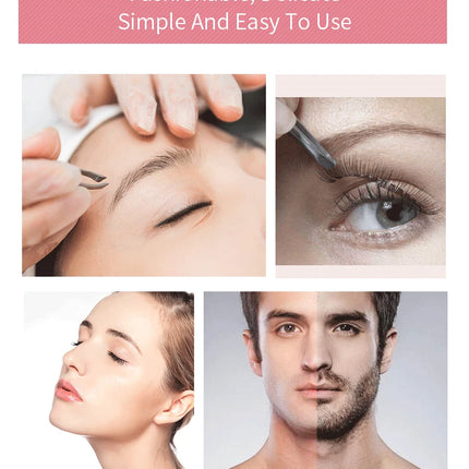 4Pcs/Set Professional Eyebrow Tweezers Eyebrow Hair Removal Clip Makeup Sets Eyelash Extension Eyelash Tweezers Beauty
