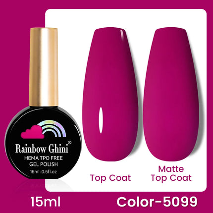 RG 15ml 17 Colors Purple Series Nail Gel Polish Semi-permanent Rich Violet Nail Polish Purple Glitter Gel Varnish For Manicure