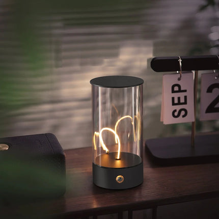 Modern Minimalist Breathing Atmosphere Lamp Touch Desk Lamp Rechargeable Lamp For Restaurant Bedroom Bedside Small Night Light