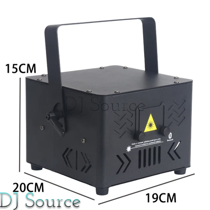 New Product 6W RGB Laser Light With Bluetooth APP Control DMX512 For DJ Disco Club 3D Animation Laser Projector Stage Effect