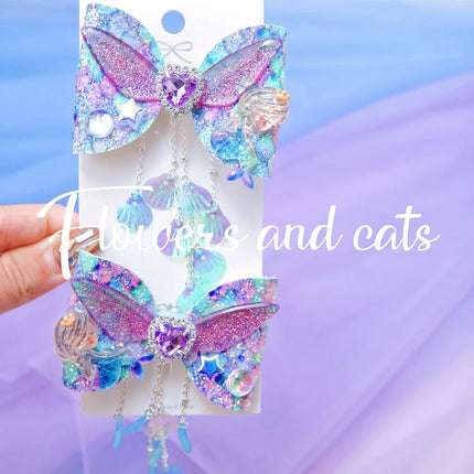Mermaid Hairpin Crown Headband Children Birthday Gift Performance Princess Hair Accessories For Girls