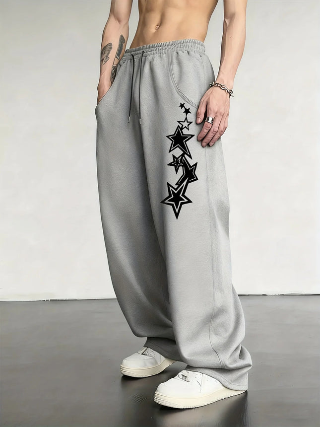 Men'S Versatile Solid Color Drawstring Loose Casual Sports Pants，Spring And Autumn Men'S Outdoor Home Casual Trousers
