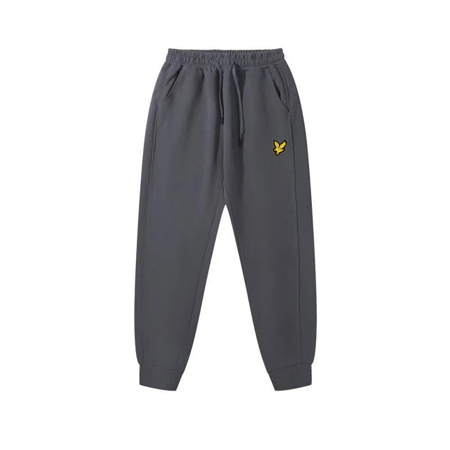 Men's Casual Sportswear Pants Autumn Winter High-Quality Cotton Eagle Logo Embroidered LYLE Trousers for Women Soft comfortable