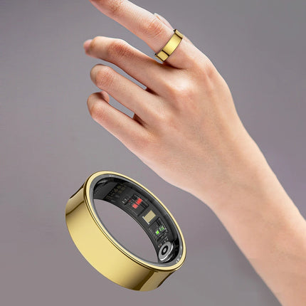 R09 Smart Ring Waterproof Health Monitor Heart Rate Blood Oxygen Sleep Monitoring Health Fitness Rings for Xiaomi Samsung Phone
