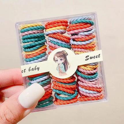 1 Set Elastic Hair Bands For Girls Baby Hair Accessories Children Hair Ties Rubber Bands Toddler Kids Hair Accessories
