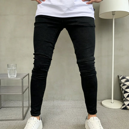 Classic Black Y2K Drip Men's Skinny Jeans Pant Original Design Daily Wear Trousers No accessories or belts included