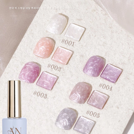MIANEL 12ML Mother-of-Pearl Mermaid Shimmer Thread Gel Polish 2026 Spring-Summer Collection Fine Glitter Aurora Pearl Nail Art