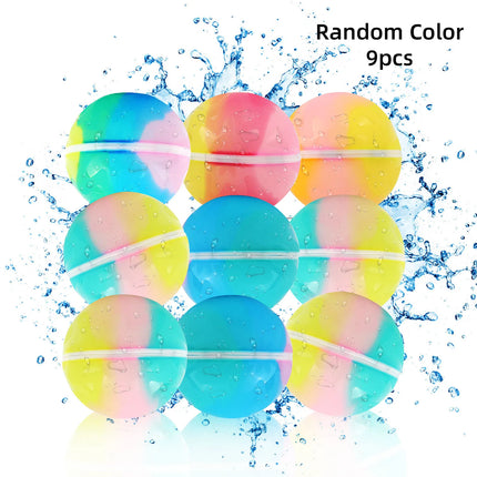 6.8CM color magnetic silicone water ball, reusable water ball, self sealing and quick filling water ball toy