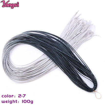 Full Star 30 Inch Synthetic Zizi Braids Thin Box Braids Hair Extensions Brown Pink Blue Red 613 Ombre Box Crochet Braiding Hair