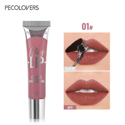 6-color Liquid Peel-off Lip Gloss Waterproof Long-lasting Peel-off Lip Gloss Non-stick Cup Makeup Moisturizing Makeup for Women