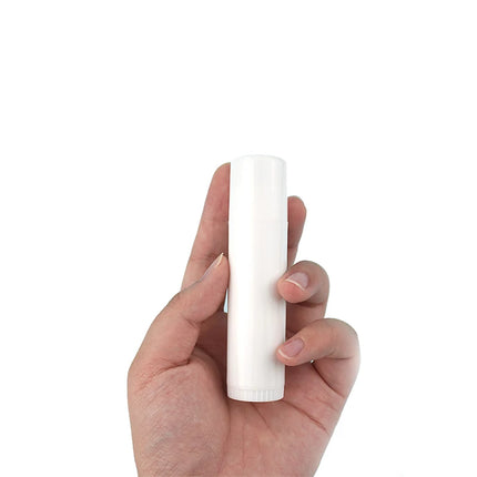 5/24/50/100pcs 15ml White Lip Tube Lip Balm Tube DIY Empty Lipstick Tube Containers Bottles 15g Round White Solid Lipstick Tube