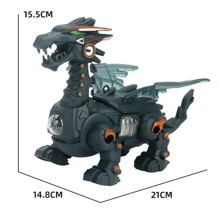 Simulation Fire Mechanical Dinoasur Water Spray Cool Light Electric Children Entertainment Puzzle Model Game Toys for Boys Gifts