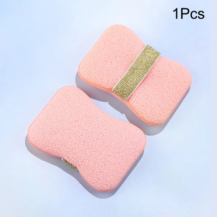 Bath Sponge Face Wash 2-in-1 Soap Bag Soft Clean Puff Reusable Makeup Remover Exfoliating Pads For Daily Cleansing Skin Care
