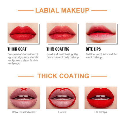 12 Color Non-stick cup Velvet Satin Gloss Lip glaze Mist Liquid matte lipstick Waterproof long-lasting color liquid