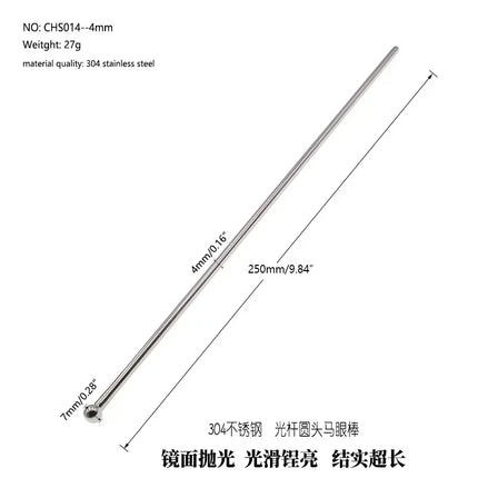 Massage Wand Urethral Sound Dilators Stimulation Catheter Beads  Penis Plug Insert Male Masturbator Horse Eye Sticks BDSM Penis