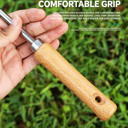 Weed Remover For Courtyard Gaps - An Efficient Seven-Character Stainless Steel Tool For Manual Weed Removal