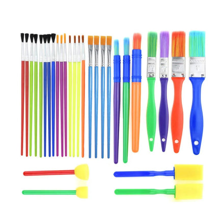 Children Toddler Sponge Stamp Brush Kits Flower Drawing Toys for Children Paint Educational DIY Art Craft Creativity Tools DDJ