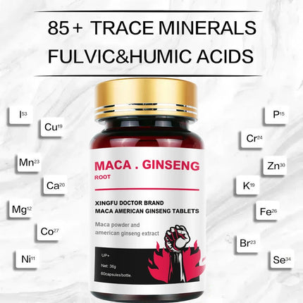 Male Enhancing Supplement with Black Maca, Stamina & Energy, Men's Muscle Enlargement