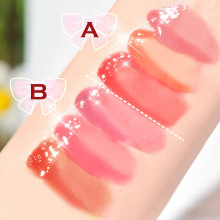 Mirror Lip Color Set, Moisturizing Lip Gloss Gift Box, A Cute Gift for Others