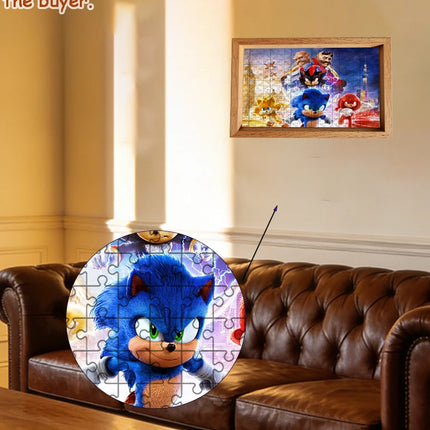 Sonic the Hedgehog Jigsaw Puzzle 108/200/300/500/1000 Pieces Wooden  Puzzle High Quality Gift Fun Party Game