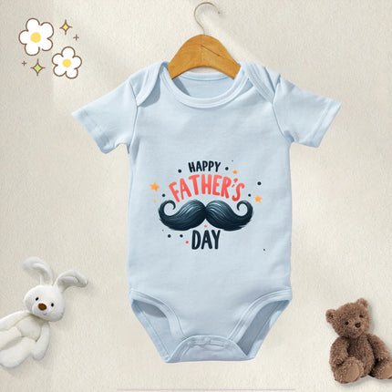 100% Cotton Baby Clothes Bodysuit Daddy I Love You Happy Fathers Day for 0 To 12 Months Newborn Short Sleeves Romper