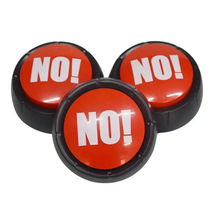 Funny Interactive Yes No Button Sound Prop Game Show Maybe Sorry Button Team Talking Communication Answer Buzzers Gag Gifts