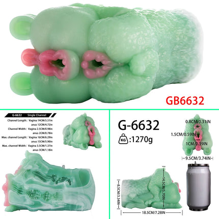 GEEBA Fantasy Creature Hip Design Male Masturbator Realistic Texture Pocket Pussy Adult Onahole Soft Silicone Sex Toys For Men