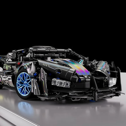 1:14 Building block racing DIY sports car building block toys Assemble brick car toys for children's birthday and Christmas gift