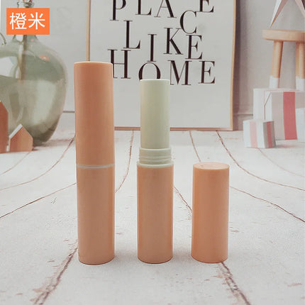 500PCS Colorful Reusable Empty Lip Balm Tube DIY Lipstick Lip Wax Tube Lip Gloss Container With Cap For Girls