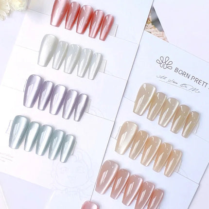 BORN PRETTY Cat Magnetic Moonlight Gel Nail Polish Set 10ml Sparking White Silver Water-light Soak Off UV Gel Nail Art Manicure