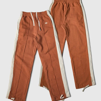 Non Stock 80s Old School Style Two-Tone Sweatpants Mens Cotton Jogging Trousers