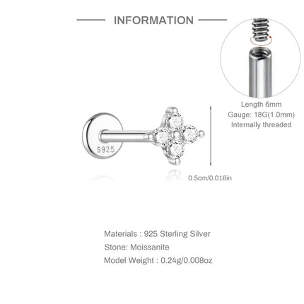 Aide Mini 2/3/4mm Moissanite Earring For Women 925 Sterling Silver Earring INS Trend Wedding Ear Studs Jewelry Brincos de Pratas