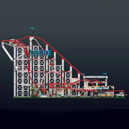 Mould King 11014 The Motorized Rolle Coaster Building Block Assembly Technical Rolle Coaster Brick Toys Kids Christmas Gift
